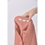 (S) uniqlo質感圓領橘色長袖上衣二手衣, , large