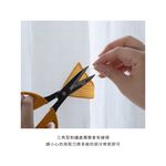 Ready-Made Sheer Curtains – Set of 2 Panels – "Triangular Rice Ball" Embroidered Design – Width 100cm, Height 163/208/238cm – Made in Taiwan – Kids’ Room – Machine Washable, , large