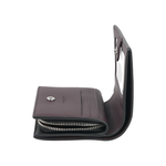 COACH C Logo 拉鍊花卉圖案塗層帆布暗釦二折短夾(紅色), , large