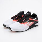 Reebok Nano X4 男 訓練鞋 多功能 運動 健身 重訓 支撐 透氣 緩震 白黑橘 [100074684], , large