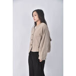 (XL) levely and thisway韓牌排扣杏色外套二手衣, , large