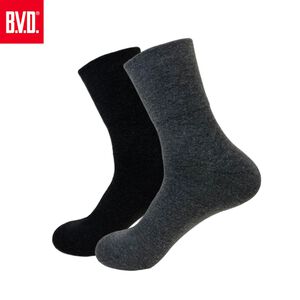 【BVD】細針寬口男襪<灰>B237 長襪 無痕 休閒襪