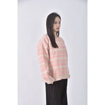 (XL) elfin滿版粉色長袖上衣二手衣, , large
