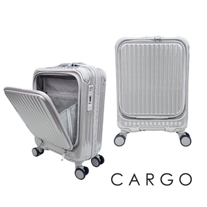 【PANTHEON PLAZA】展示品限量出清 CARGO 16吋 專利前開式煞車輪行李箱 深藍