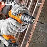 【HILDA】希爾達電動工具 21V 充電式 鋰電電鑽/起子機 標準配備 20件套裝組 HL21-1S, , large