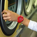 CASIO 卡西歐 G-SHOCK 復刻ONE TONE雙顯計時手錶 AW-500BB-4E, , large
