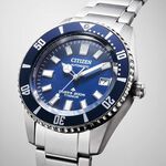 CITIZEN 星辰 限量 鈦 1977征服潛水復刻機械錶-銀x藍/41mm NB6021-68L, , large