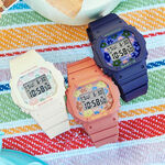 CASIO 卡西歐 BABY-G 花朵方形女錶電子錶 BGD-565RP-2, , large