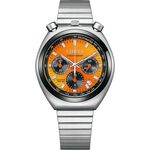 ∣ ∣CITIZEN星辰 Tsuno Chrono 限定 牛頭錶 計時手錶-橘 AN3660-81X, , large