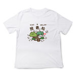 JZ TEE 貓咪-放輕鬆 印花短袖T恤, , large