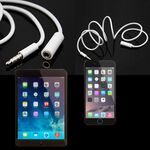 GCOMM 3.5mm 三環四節 立體聲 線控 音源延長線 1米 時尚白, , large