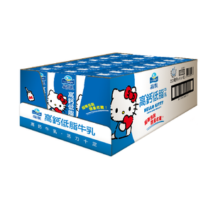 【Kitty限定包裝】福樂低脂高鈣牛乳(保久乳)200ml※限定包裝售完即更換回原包裝