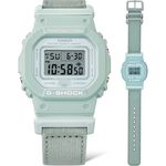 CASIO 卡西歐 G-SHOCK 自然系列 湖水藍 布質錶帶方型女錶 GMD-S5600CT-3, , large