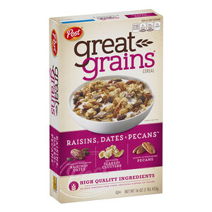Post Great Grains Raisine Date Pecan