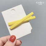 【Gulicc 】古莉可 髮夾 韓國ins簡約磨砂 瀏海夾 ( 4入), , large
