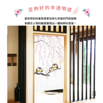 日本製【コスモ】長門簾《春櫻貓頭鷹》, , large