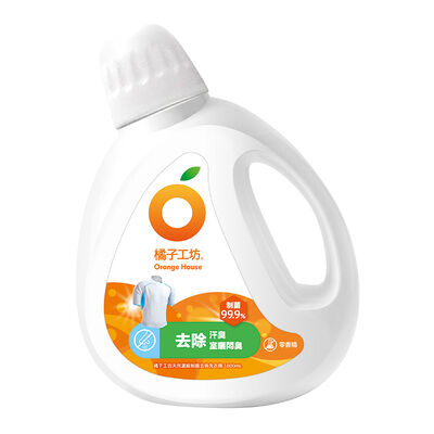 [箱購]橘子工坊天然濃縮制菌去味洗衣精1800ml毫升 x 6BOTTLE瓶
