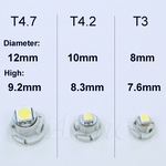 [PA LED]  LED 燈泡 儀表燈 時鐘燈 空調燈 面板燈 中控台燈  T4.7 藍光, , large