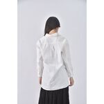 (F) prep長版白色襯衫上衣二手衣, , large