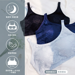 【可蘭霓Clany】蕾絲涼感多功能M-Q無鋼圈內衣(星空藍 6920-55), , large