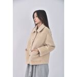 (XL) muura排扣棕色外套二手衣, , large