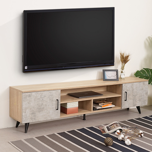 【Homelike】 品味紐約Loft二門電視櫃-160cm(原木色)