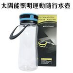 GS MALL 太陽能LED運動水壺 600ml 運動水壺 運動壺 水壺 Tritan水壺 LED水壺 太陽能 水壺, , large