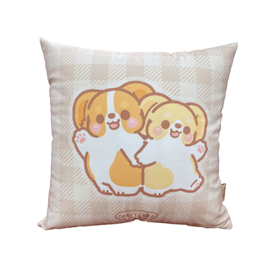 【多利寶寢具】柯基犬卡卡 水晶絨靠墊抱枕-Enjoy Today