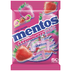 Mentos Strawberry Mix Bag 135g