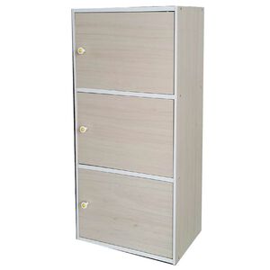Three-door cabinet (white maple)