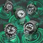 CASIO 卡西歐 G-SHOCK 綠光系列雙顯運動手錶 GA-110HD-8A, , large