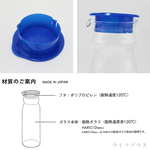 日本製HARIO普魯士藍玻璃冷水壺-1200ml-2入x2組, , large