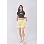 (2XL) kiki韓牌小香風質感亮黃色短褲二手衣, , large