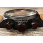 elegantsis Army 戰地記者三眼計時腕錶-黑x卡其/48mm ELJT48-OB09LC, , large