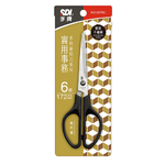 【SDI 手牌】6-3/4吋實用事務剪刀 顏色隨機出貨 / 支 0876C, , large