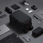 [杰鼎奧拉] KINGSONS｜水洗紋理-防水雙層後背包｜防潑水材質｜可容納15.6吋筆電-松葉綠, 松葉綠, large