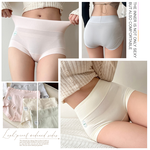 [夢巴黎] 高腰棉質加長襠內褲 內褲 高腰內褲 無痕內褲 女內褲 棉質內褲 收復內褲 透氣內褲 女性內褲 大尺碼, , large