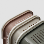 GINII 基尼家居 | 多功能野餐方形提籃 L/奶茶色/21L/L39.7xW29.3xH23.5cm, 奶茶色, large