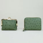 【M2nd】Ostrich kiss lock clutch, , large
