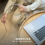 Moshi Integra USB-C to USB-C 240W/480Mbps 充電傳輸編織線 (2m), , large