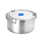 【Buffalo牛頭牌】雅登圓形防漏便當盒組1L (IH.電磁爐適用/304不鏽鋼/防漏/保鮮盒/密封盒), , large