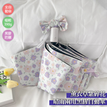 [凱得國際]KISSDIAMOND薰衣草紫碎花晴雨兩用黑膠自動傘KDU-332, , large