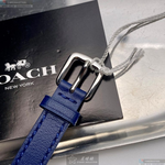 [星晴錶業]COACH手錶,26mm,CH00155貝母錶面銀錶殼寶藍真皮皮革錶帶款, , large