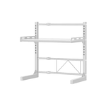 SHCJ 左右伸縮 微波爐烤箱【白色二層】伸縮電器架 廚房電器架 家電置物架 加高電器架, , large