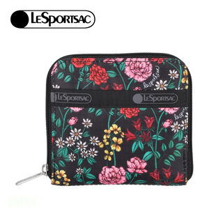 Lesportsac Compact Zip Wallet 極簡輕薄錢包 送禮-馥郁花語