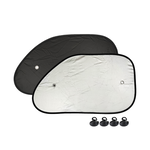 MIRAREED High-Density Heat Insulating Small Curved Sunshade (2pcs), , large