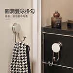 【上手家居】質感不鏽鋼吸盤掛鉤(無痕掛勾/吸盤掛勾/牆壁掛鉤/廚房掛鉤/浴室掛鉤), , large