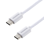 【ADATA 威剛】USB-C to USB-C 白色 充電傳輸線 編織線 長度 200cm, , large