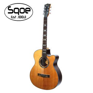 SQOE S250C 面單紅松木民謠木吉他【敦煌樂器】
