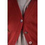 (F) gozo棉質假兩件紅色外套二手衣, , large